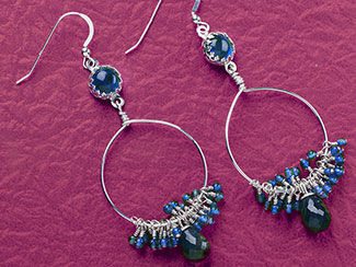 Create Iolite Earrings