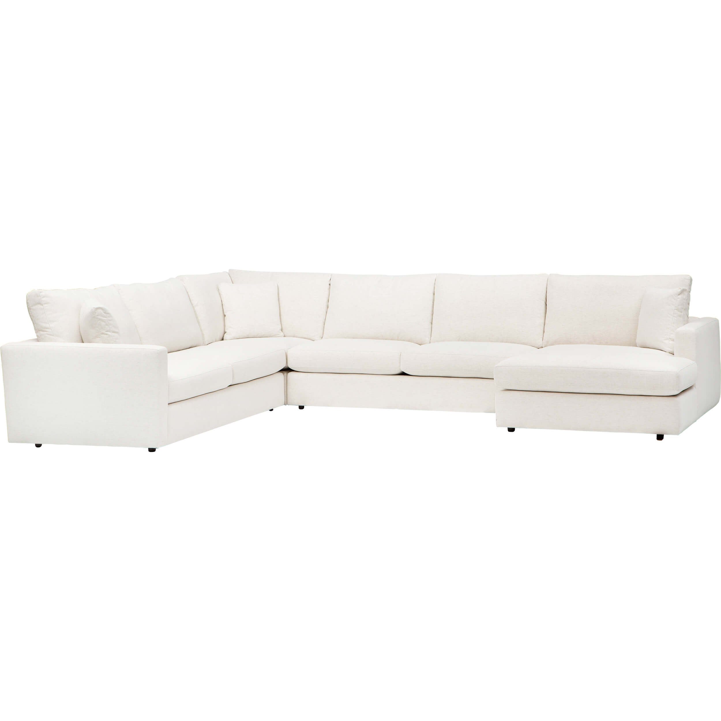 Image of Miller 4 Piece Sectional, Nomad Snow