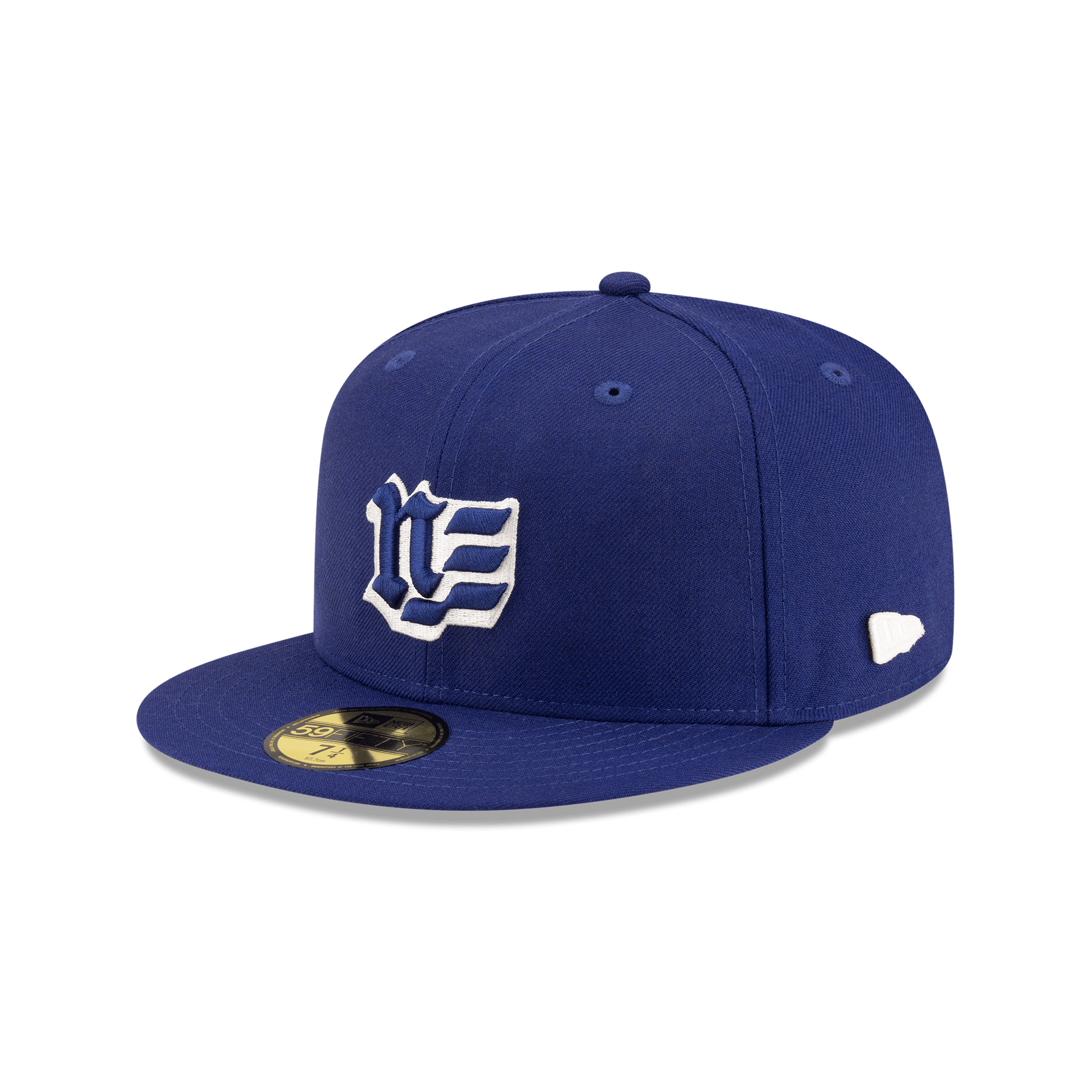 Image of Brand New Era Blackletter Dark Royal 59FIFTY Fitted Hat