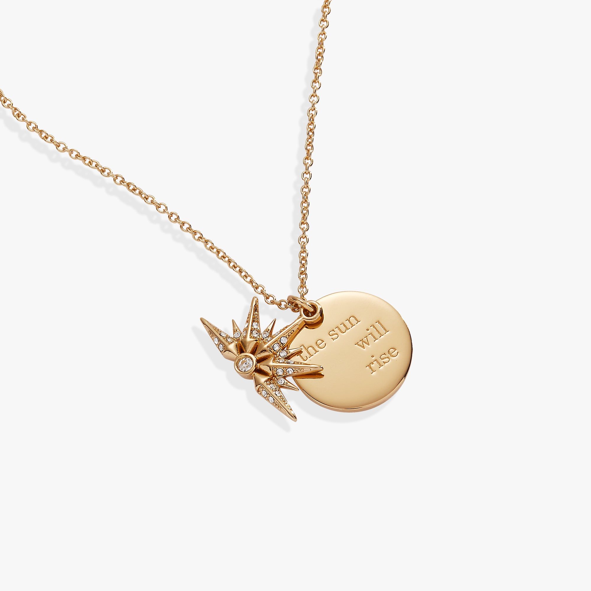 Image of “The Sun Will Rise” Duo Charm Pendant Necklace