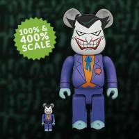 Be@rbrick Joker (Batman the Animated Series Version) 100% and 400% Collectible Set by Medicom Toy