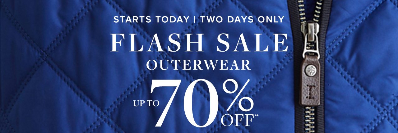 Outerwear Flash Sale - Last Chance 