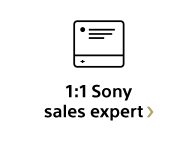 1:1 Sony sales expert