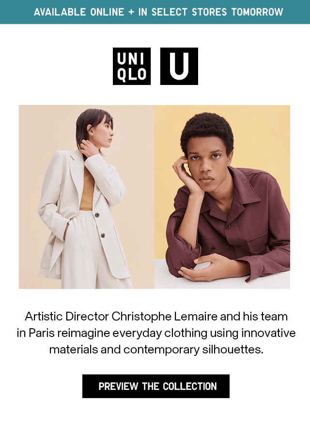 BANNER2 - PREVIEW UNIQLO U COLLECTION