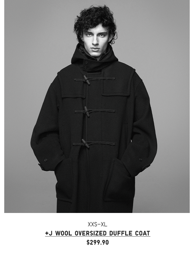 PLUS J WOOL OVERSIZED DUFFLE COAT