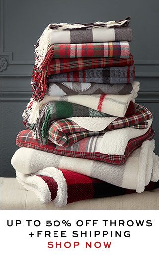 Up To 50% Off THROWS + FREE SHIPPING