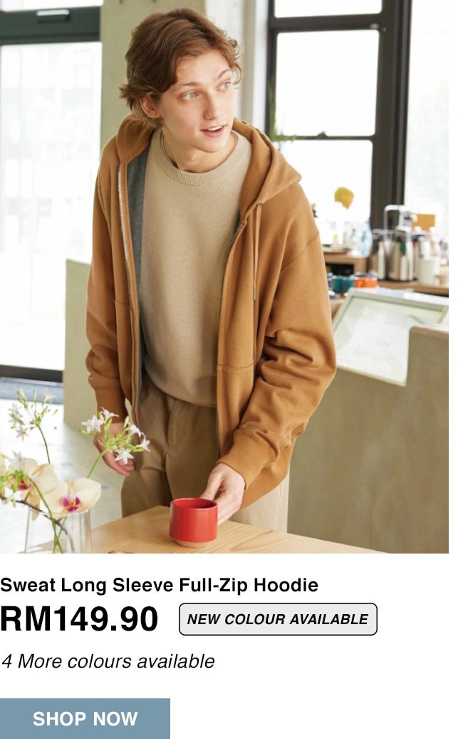 Sweat Long Sleeve Full-Zip Hoodie