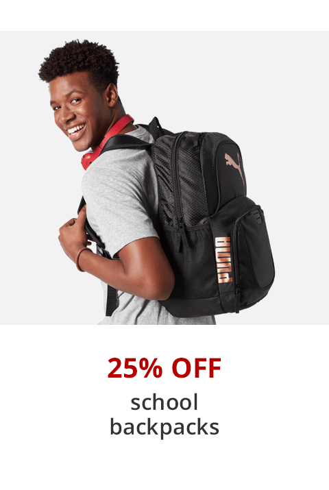 25% Off School Backpacks