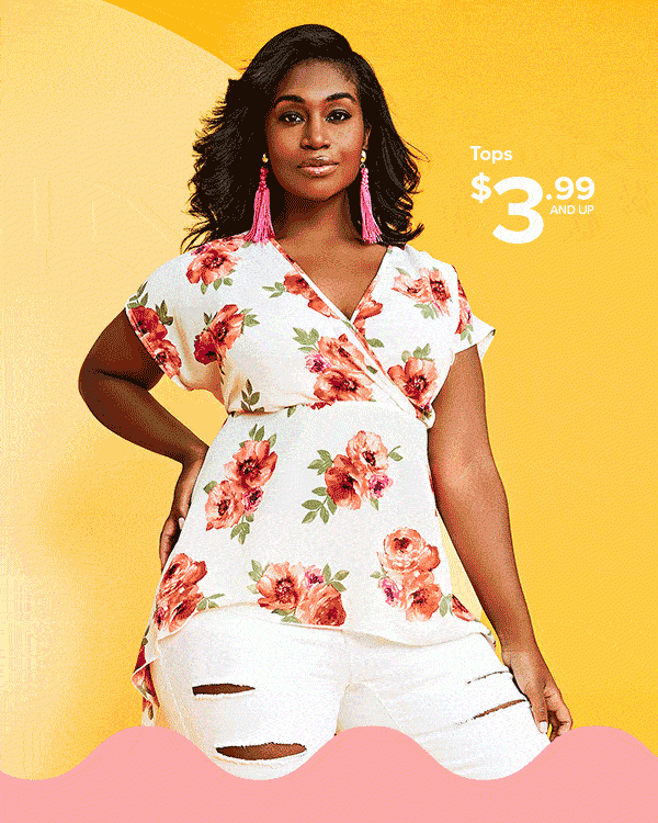 Shop Tops $3.99 and Up