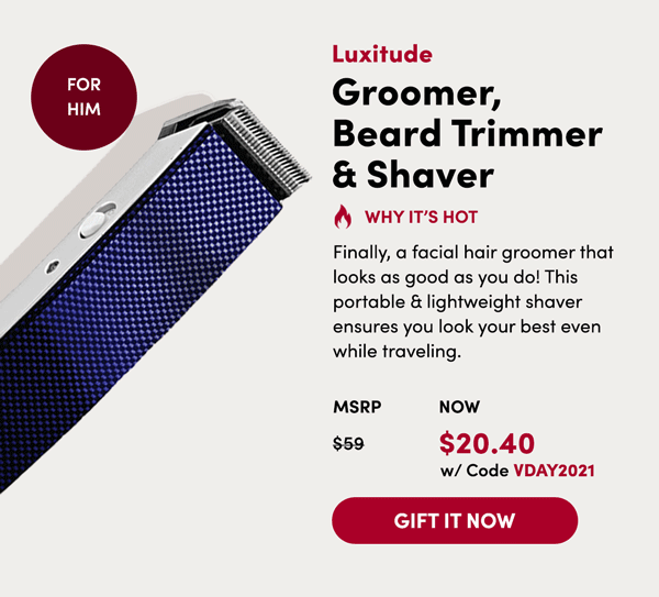 Groomer, Beard Trimmer & Shaver | Gift It Now 