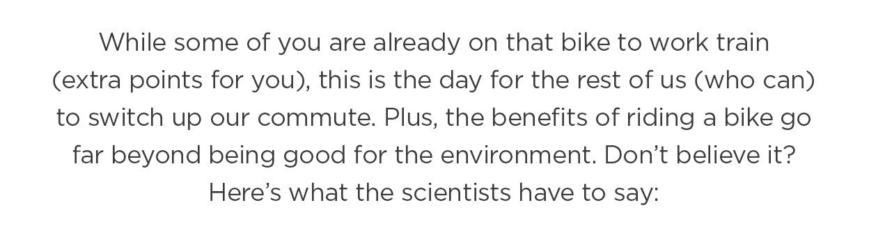 Here's what scientists have to say about biking