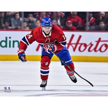 Nick Suzuki Montreal Canadiens Fanatics Authentic Unsigned Red Jersey Skating Photograph