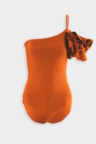 Bruma One-Piece Bathing Suit in Orange Brick
