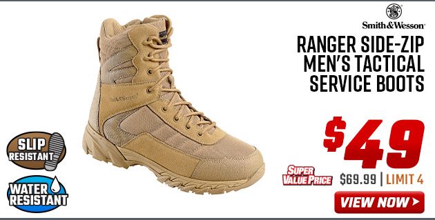 Smith & Wesson Ranger Side-Zip Men's Tactical Service Boots