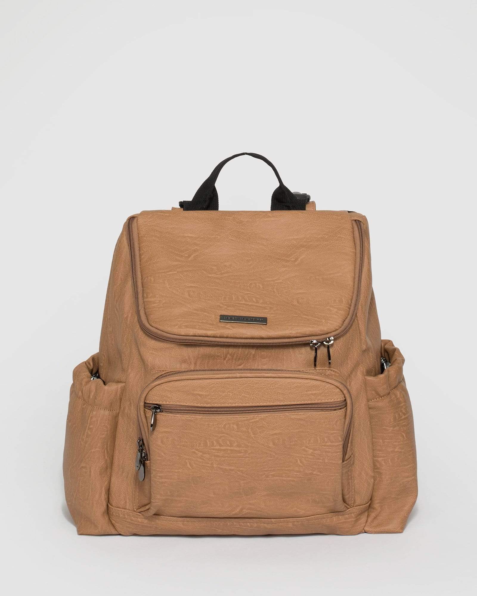 Image of Caramel Pu Baby Bag Backpack