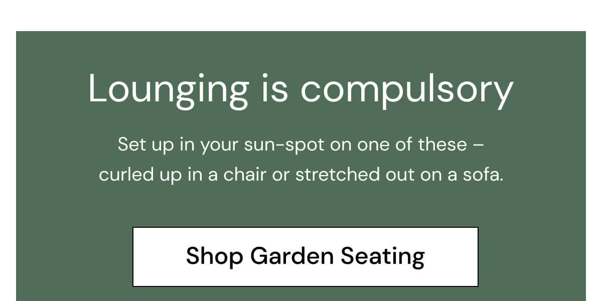 Shop Garden Seating