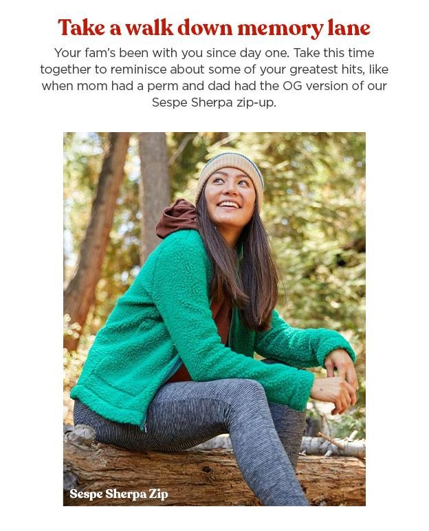 Take a Walk Down Memory Lane in our Sespe Sherpa Zip Jacket