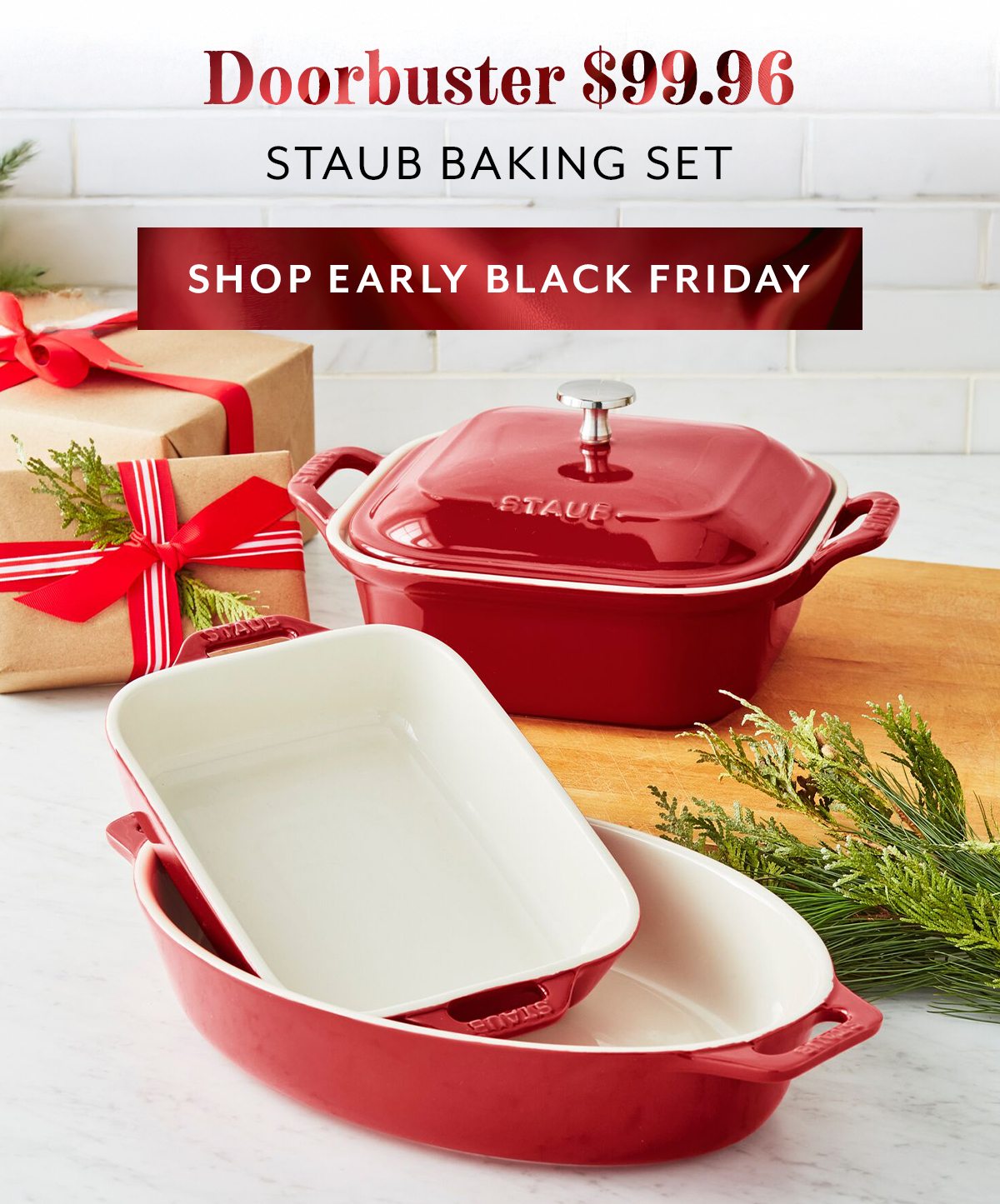 Staub Stoneware 4-Piece Baking Dish Set