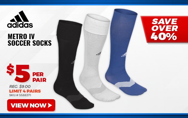 ADIDAS METRO IV SOCCER SOCKS