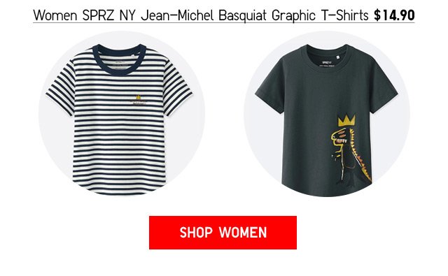 Women SPRZ NY Jean-Michel Basquiat Graphic T-Shirts - SHOP NOW