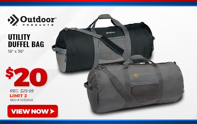 Outdoor Products Utility Duffel Bag