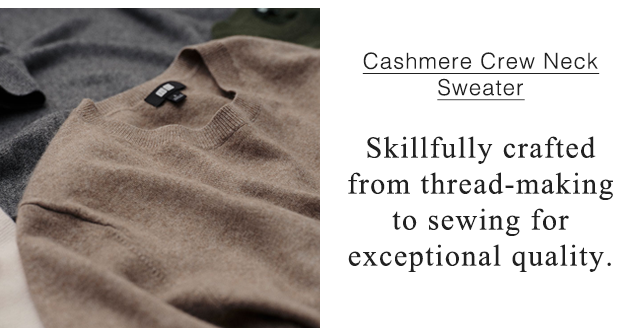 BANNER 1 - HIGH QUALITY 100% PREMIUM CASHMERE, EACH MADE WITH CARE.