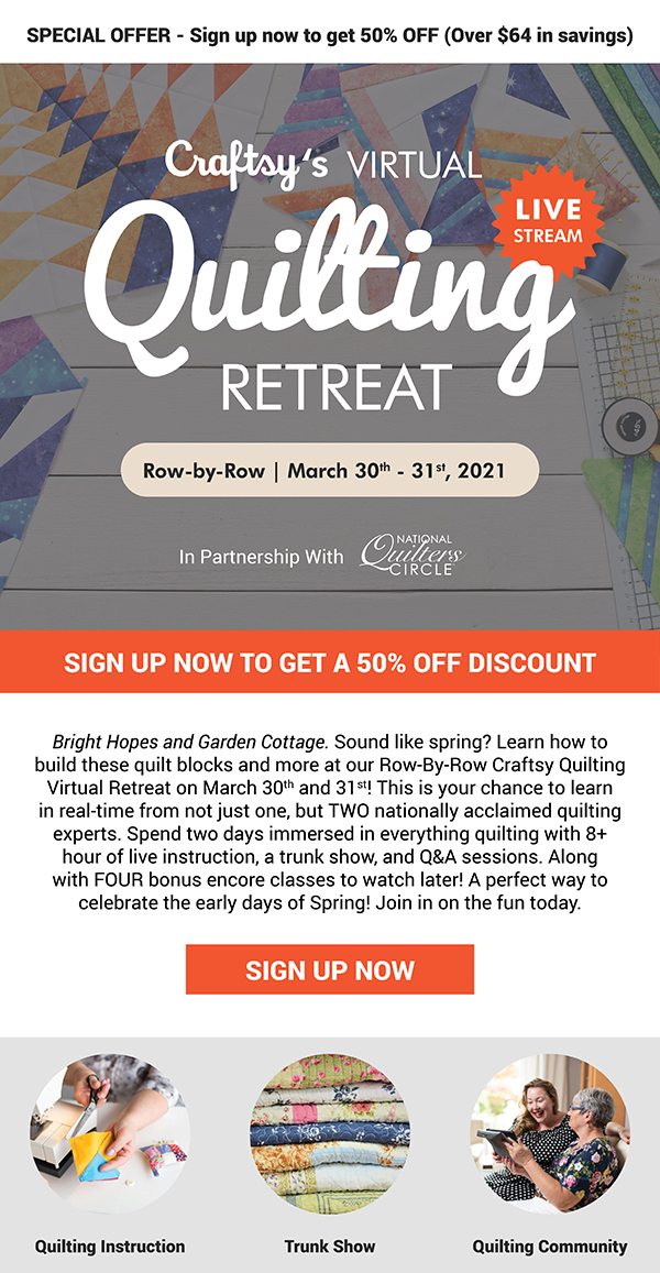 Big news! We’re launching a Virtual Quilting Retreat!