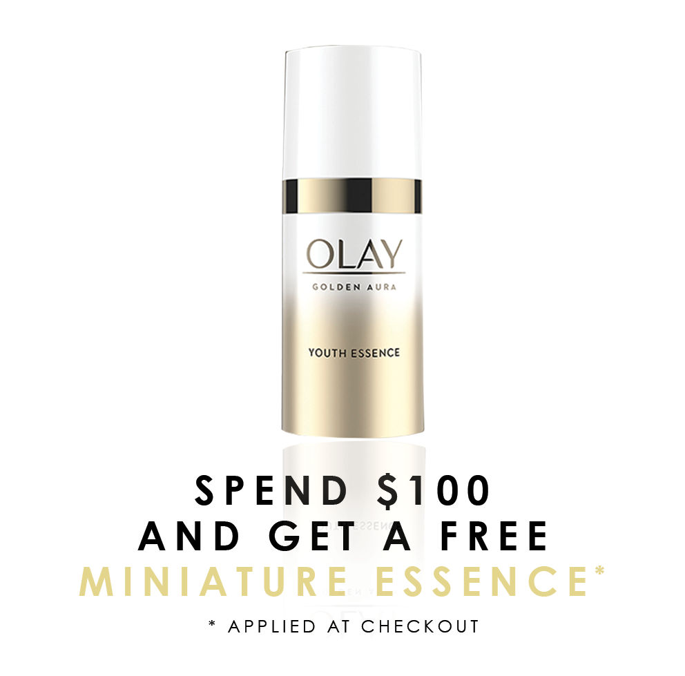 Spend $100 and get a mini Golden Aura essence free