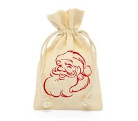 Santa Claus Holiday Muslin Bags