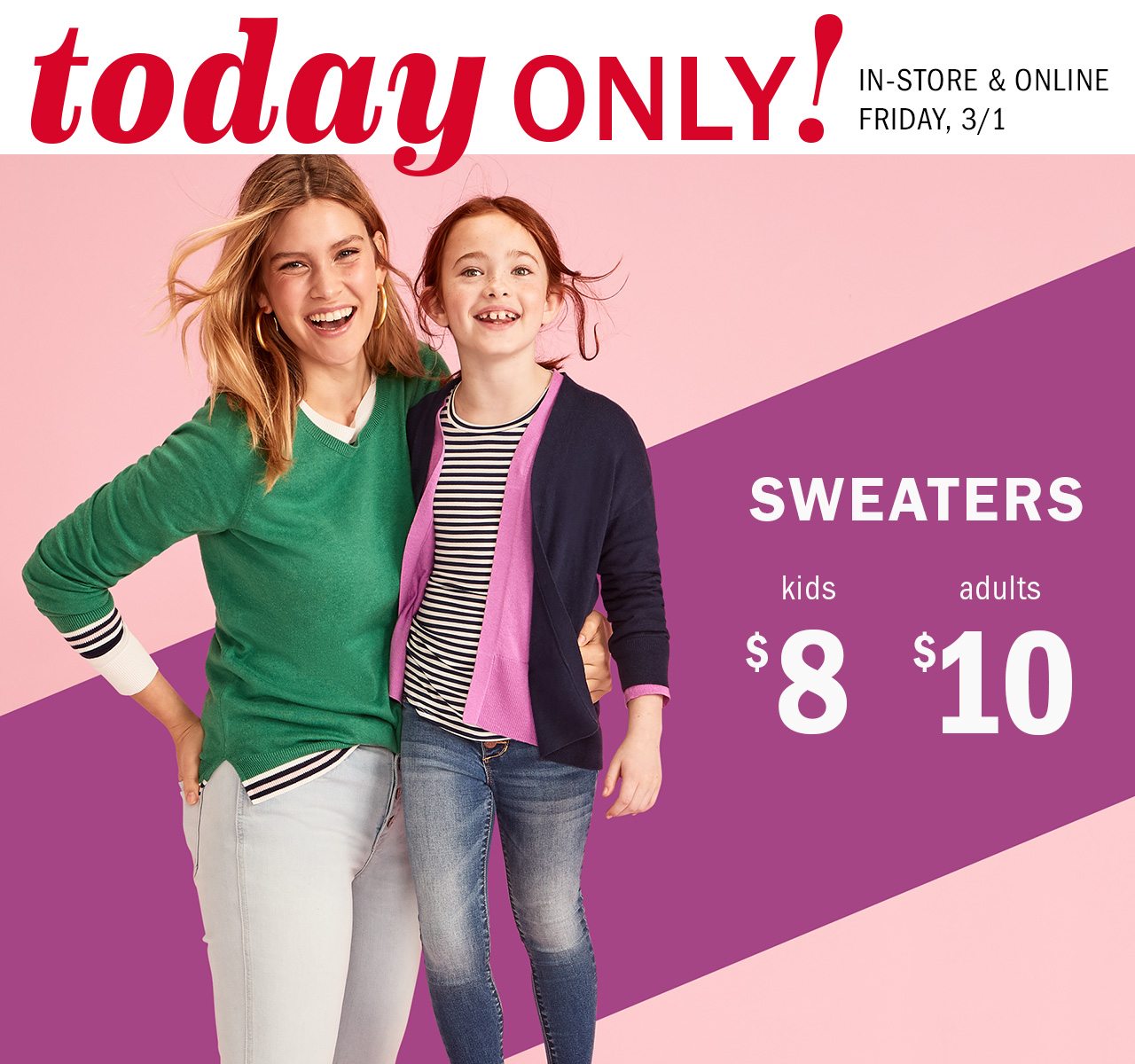 old navy $10 sweaters