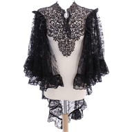 Whitby Lace Applique Gothic Cape