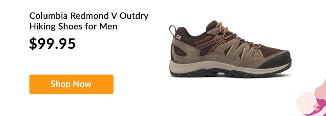 Columbia Redmond V Outdry Hiking Shoes for Men Cordovan, Cedar