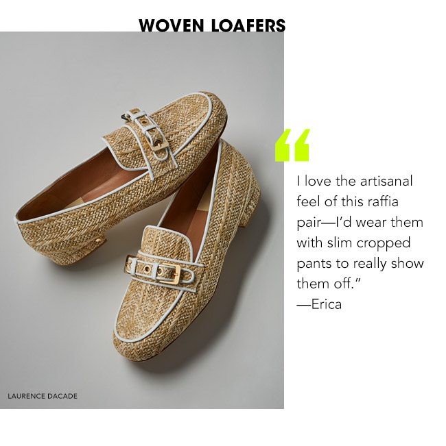 woven loafers