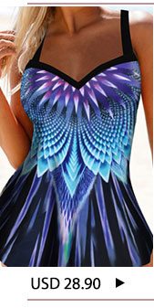 Printed Open Back Swimdress and Panty