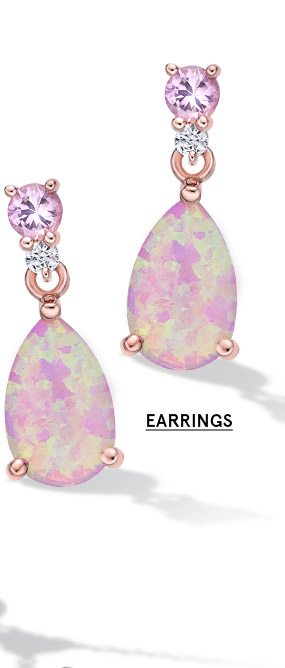 Pink Opal earrings