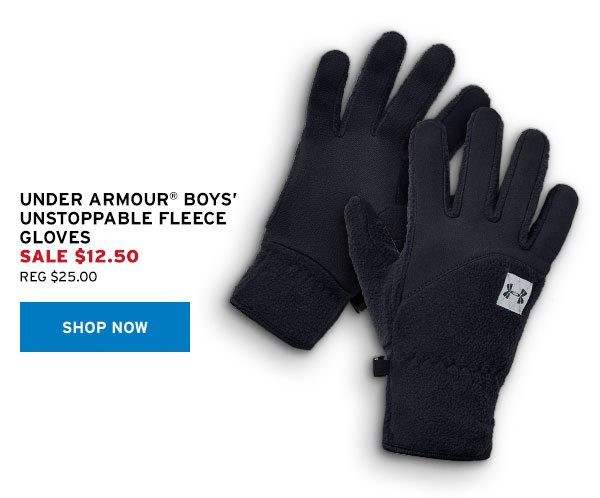 Under Armour Boys' Unstoppable Fleece Gloves - Click to Shop Now