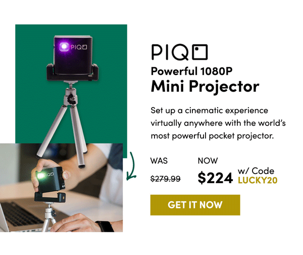 Piqo Powerful 1080p Mini Projector | Get It Now