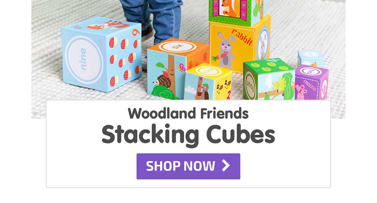 Woodland Friends Stacking Cubes - Shop Now