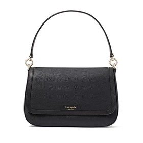 Hudson Pebbled Leather Flap Shoulder Bag