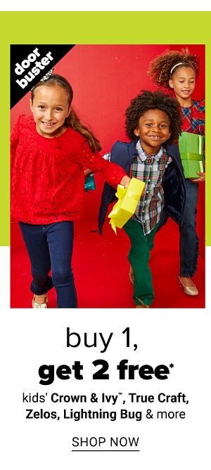 Buy 1, Get 2 fREE Kids Crown & Ivy, True Craft, ZELOS, Lightning Bug & Chaps - Shop Now