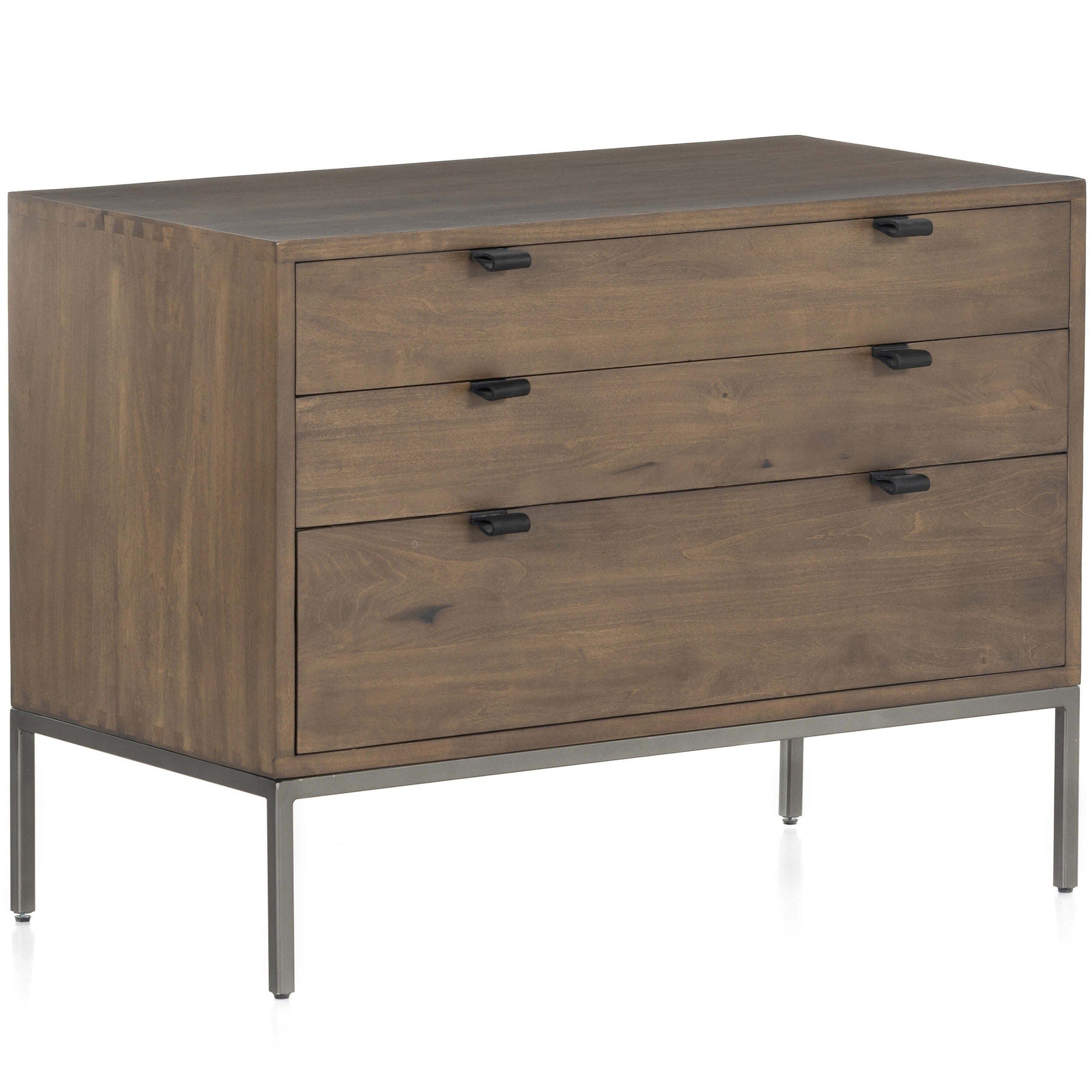 Image of Trey Large Nightstand, Auburn Poplar