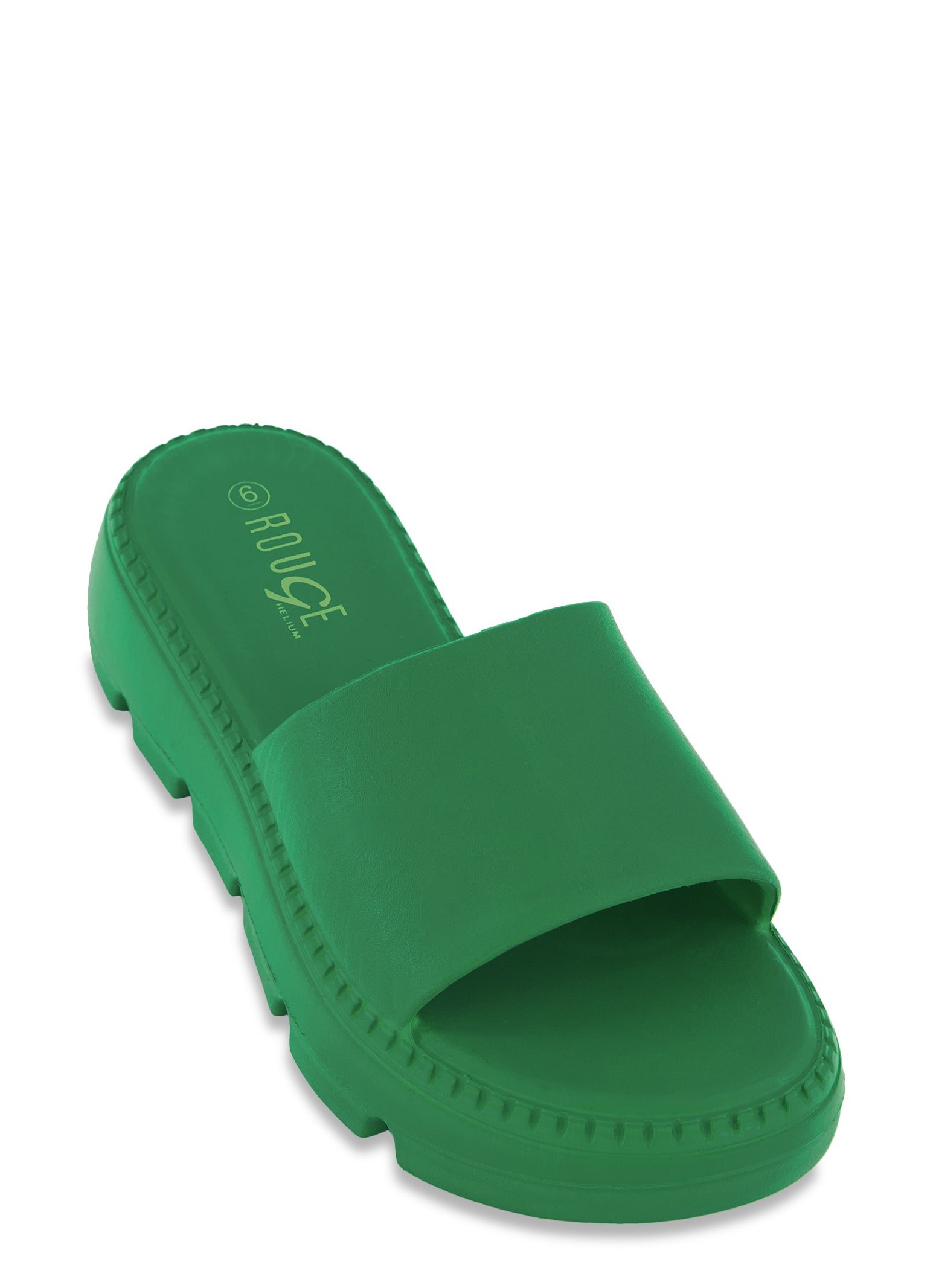 Solid Lug Sole Platform Slide Sandals