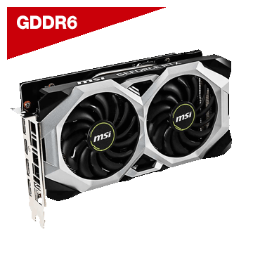 MSI Ventus GeForce RTX 2060 Overclocked Dual-Fan 6GB GDDR6 PCIe Video Card