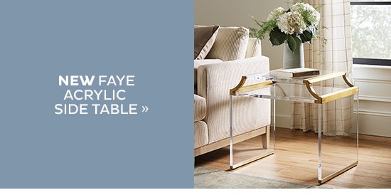 NEW Faye Acrylic Side Table