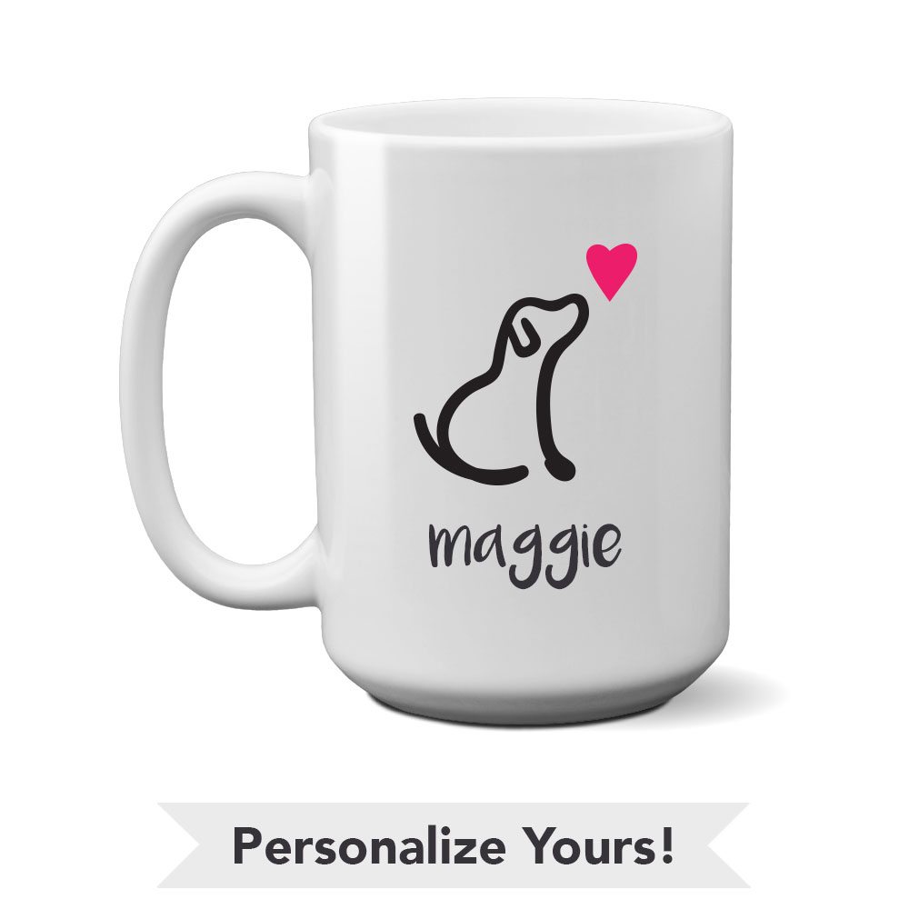 Image of I Really Love This Dog Personalized 15 oz. Mug