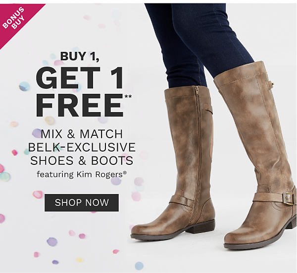 Boots \u0026 Shoes: Buy 1, Get 1 Free 