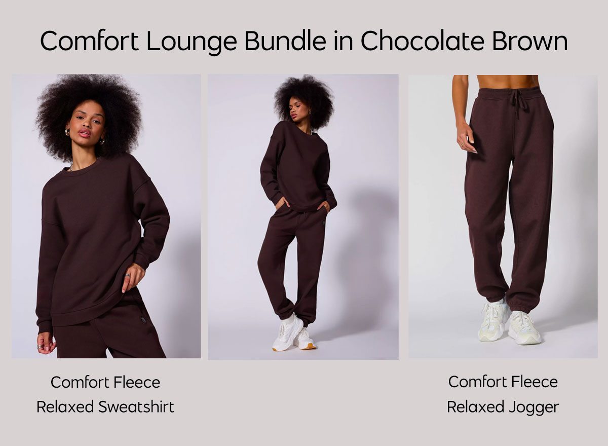 Comfort Lounge Bundle in Chocolate Brown