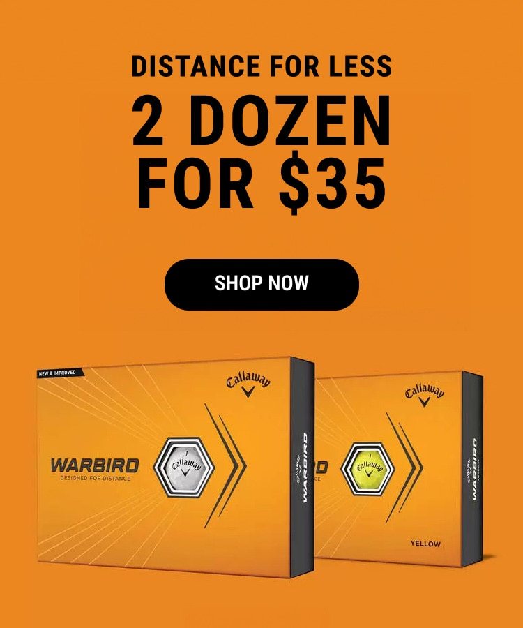 Distance For Less | 2 Dozen Warbird Balls For $35 | Shop Now