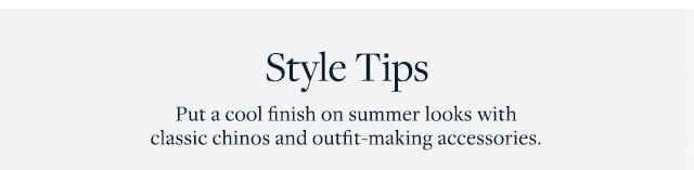 STYLE TIPS