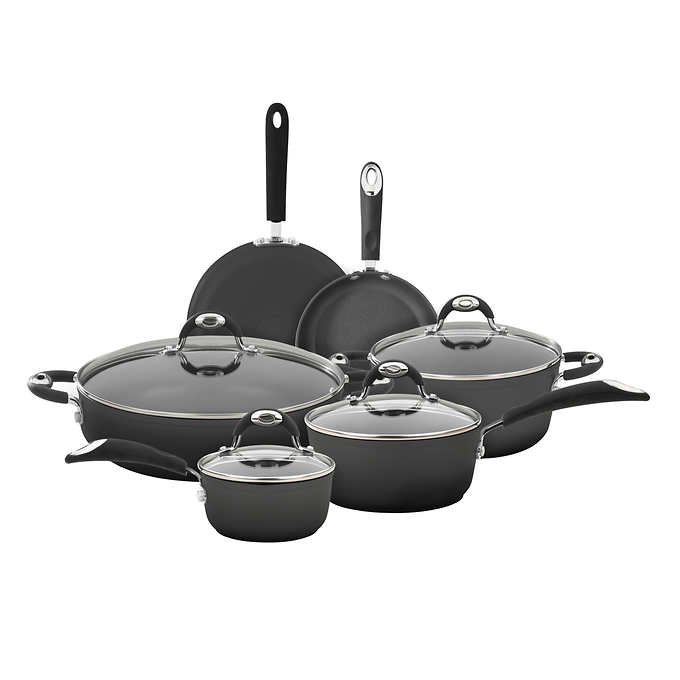 Bialetti Aluminum 10-Piece Cookware Set with Silcone Handles